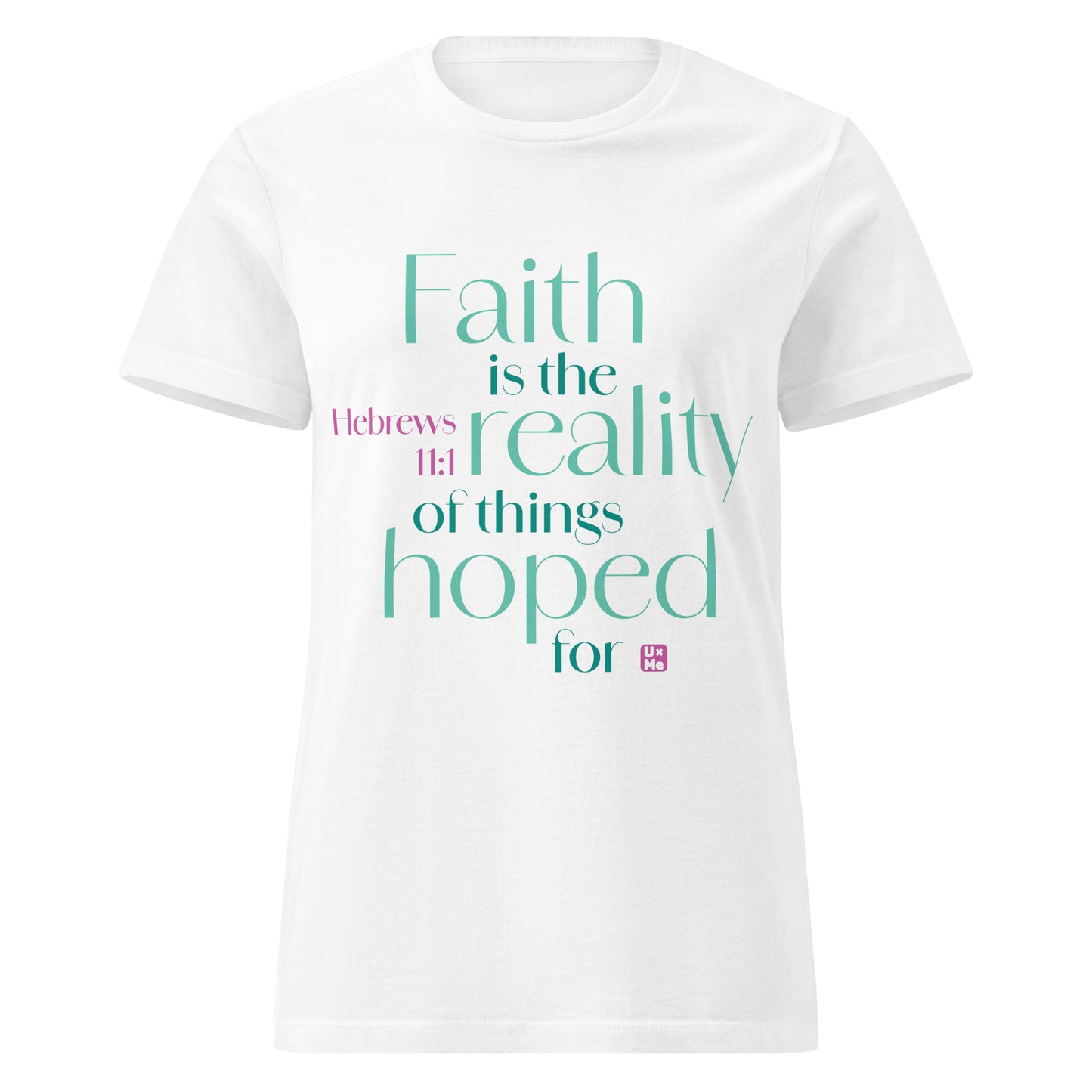 faith is the reality womens t shirt white