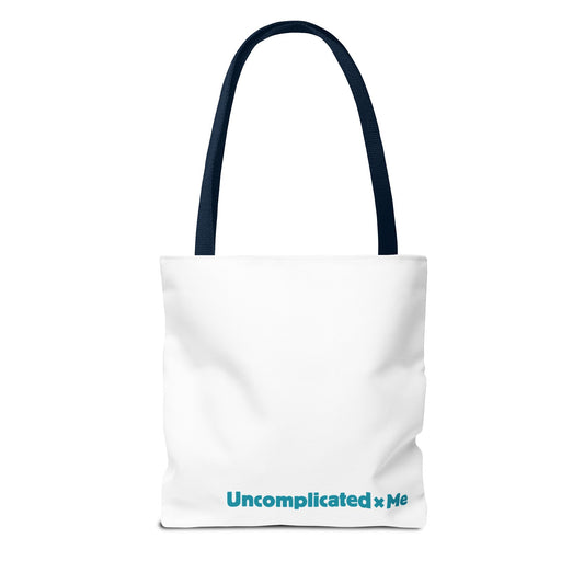uxme logo tote bag white 16inch