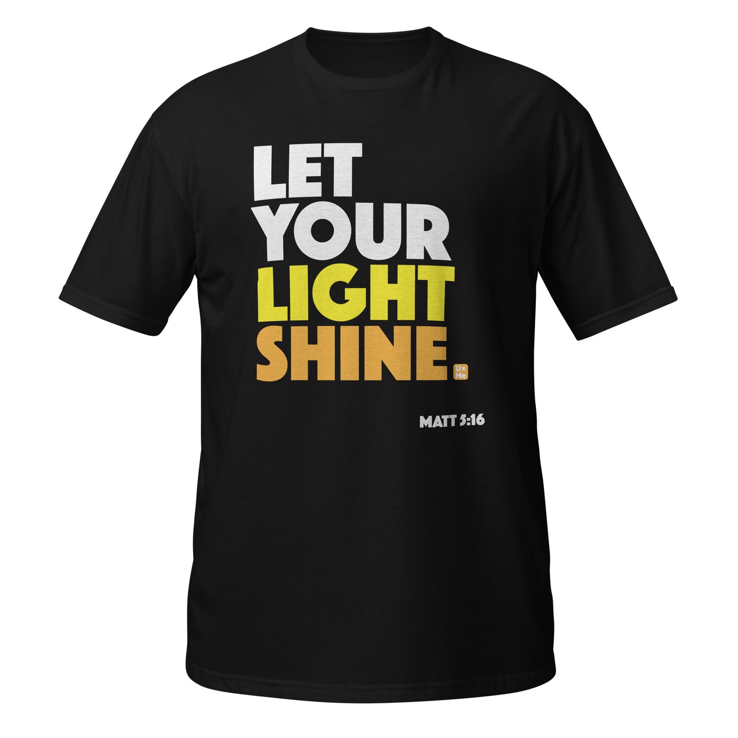 let your light shine t shirt black