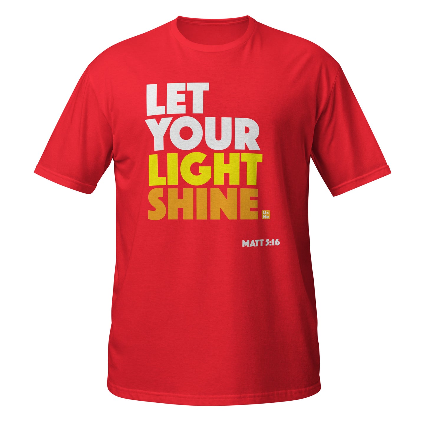 let your light shine t shirt red