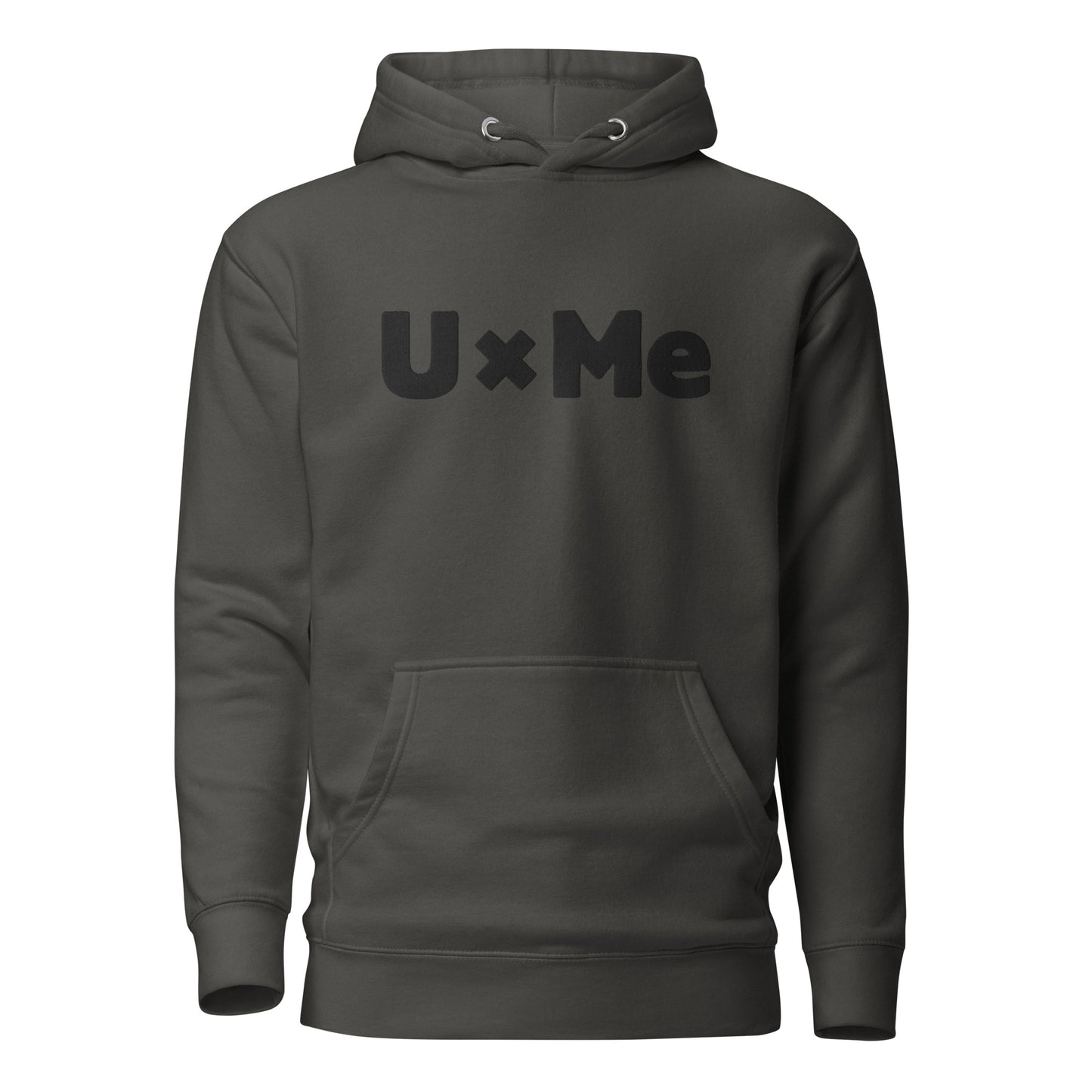 uxme black logo hoodie vintage black