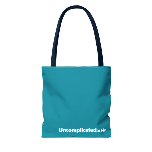 uxme logo tote bag teal 13inch
