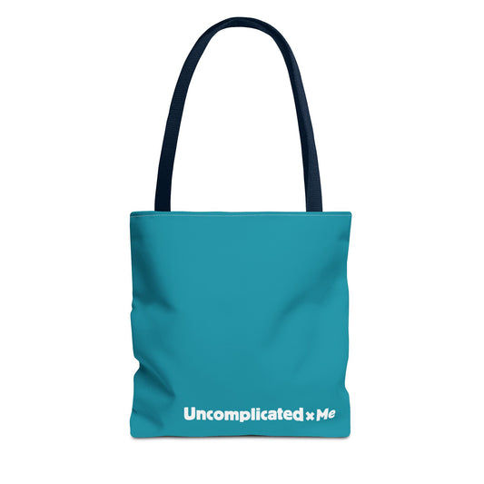 uxme logo tote bag teal 16inch