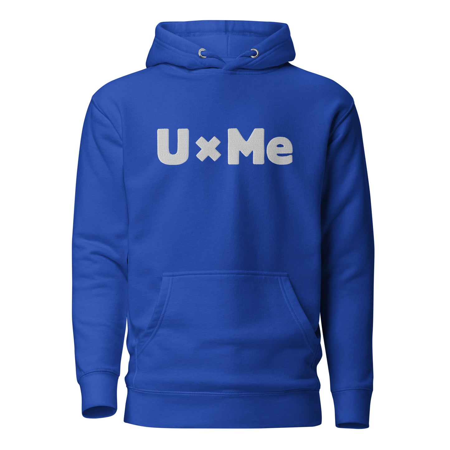 uxme white logo hoodie blue