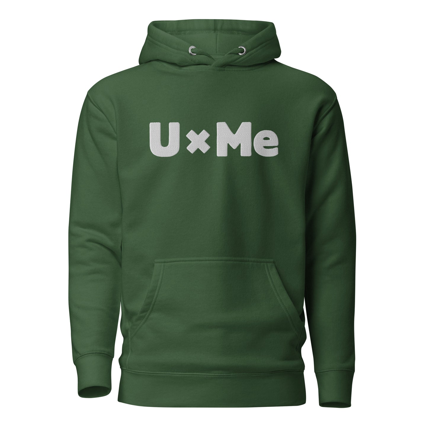 uxme white logo hoodie green